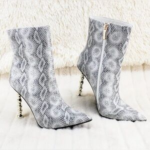 Cape Robbin Shawna Snake Print Stiletto Booties Size 9